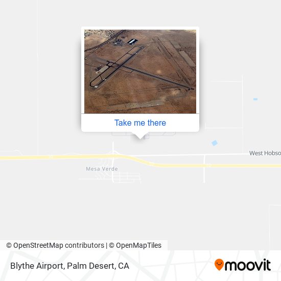 Blythe Airport map