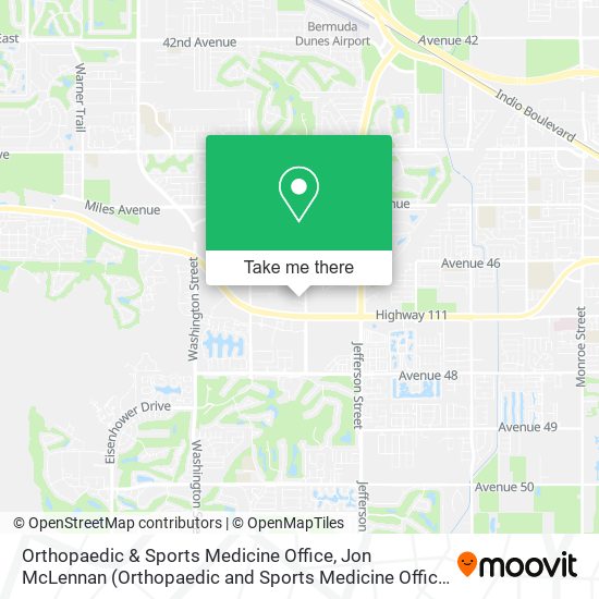 Orthopaedic & Sports Medicine Office, Jon McLennan map