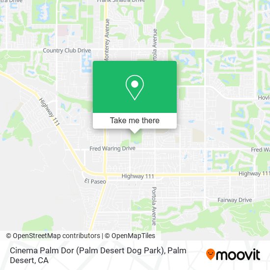 Cinema Palm Dor (Palm Desert Dog Park) map