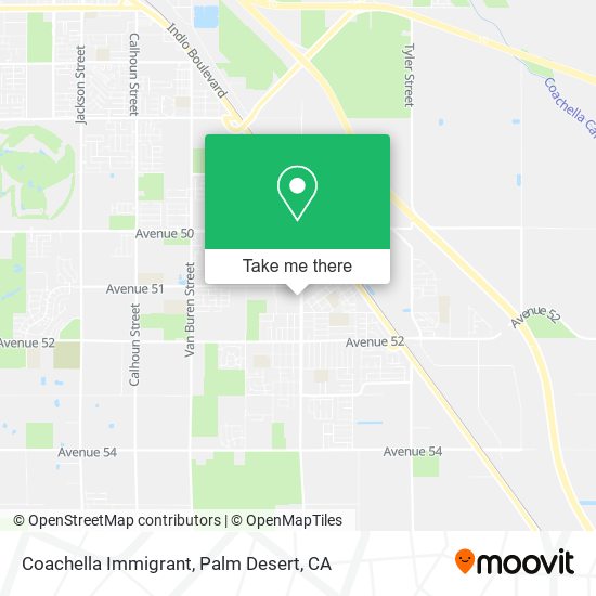 Coachella Immigrant map