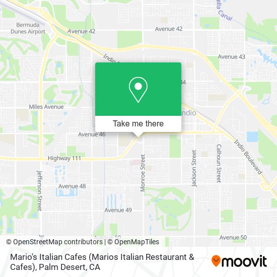 Mapa de Mario's Italian Cafes (Marios Italian Restaurant & Cafes)