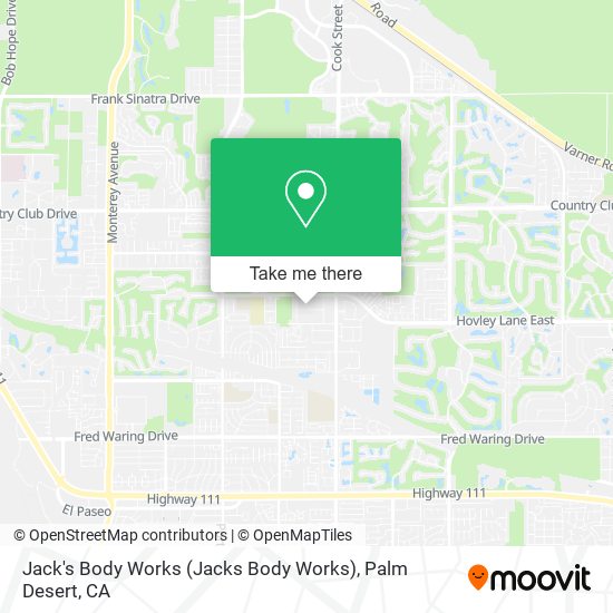 Jack's Body Works (Jacks Body Works) map