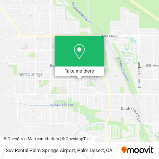 Suv Rental Palm Springs Airport map