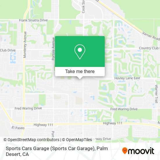 Mapa de Sports Cars Garage (Sports Car Garage)
