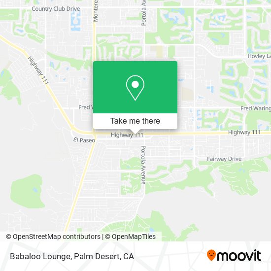 Babaloo Lounge map