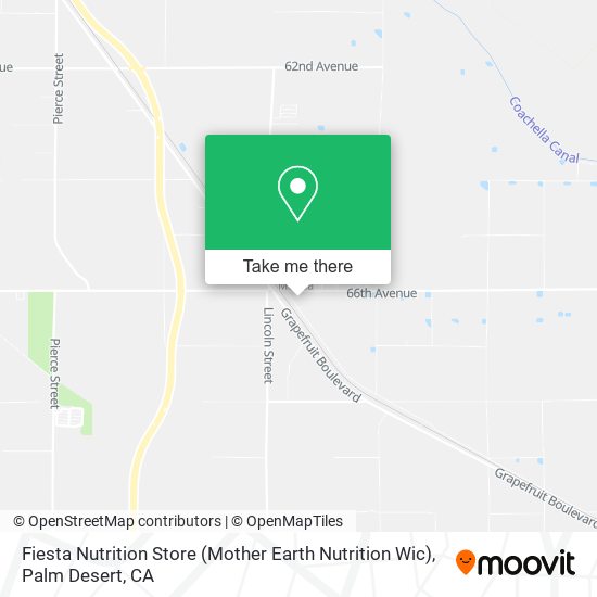 Mapa de Fiesta Nutrition Store (Mother Earth Nutrition Wic)