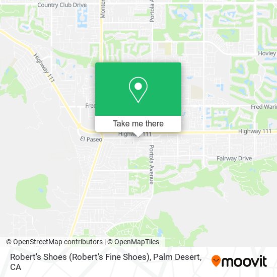 Robert's Shoes map