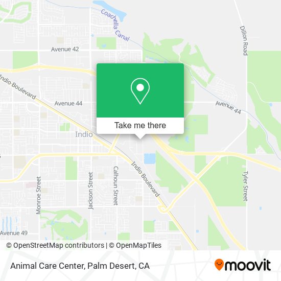 Animal Care Center map