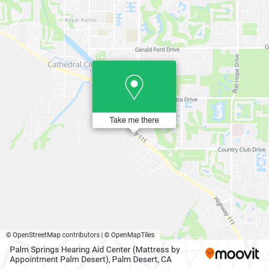 Palm Springs Hearing Aid Center (Mattress by Appointment Palm Desert) map