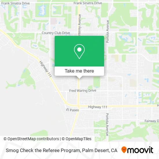 Mapa de Smog Check the Referee Program