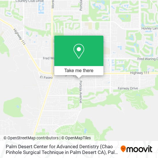 Palm Desert Center for Advanced Dentistry (Chao Pinhole Surgical Technique in Palm Desert CA) map