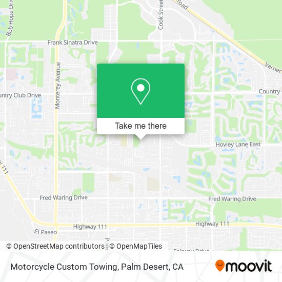 Motorcycle Custom Towing map