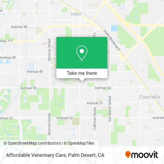 Affordable Veterinary Care map