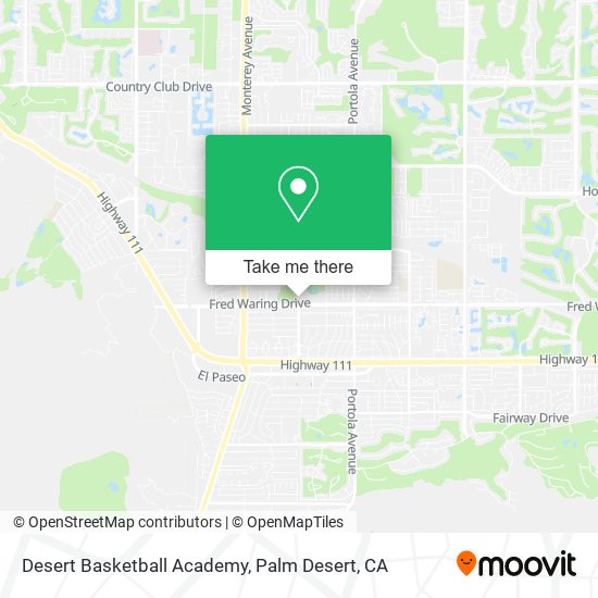 Desert Basketball Academy map