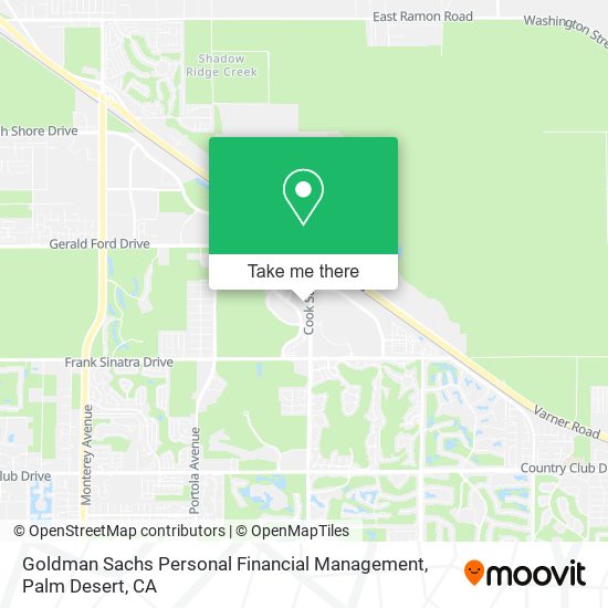 Mapa de Goldman Sachs Personal Financial Management