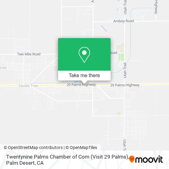 Twentynine Palms Chamber of Com (Visit 29 Palms) map