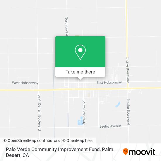Mapa de Palo Verde Community Improvement Fund