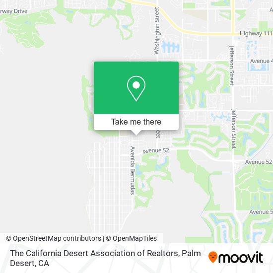 The California Desert Association of Realtors map