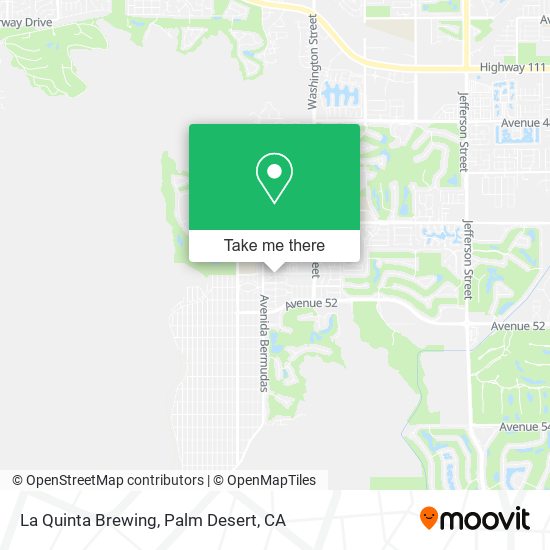 Mapa de La Quinta Brewing