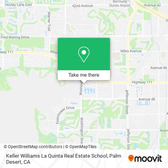Mapa de Keller Williams La Quinta Real Estate School