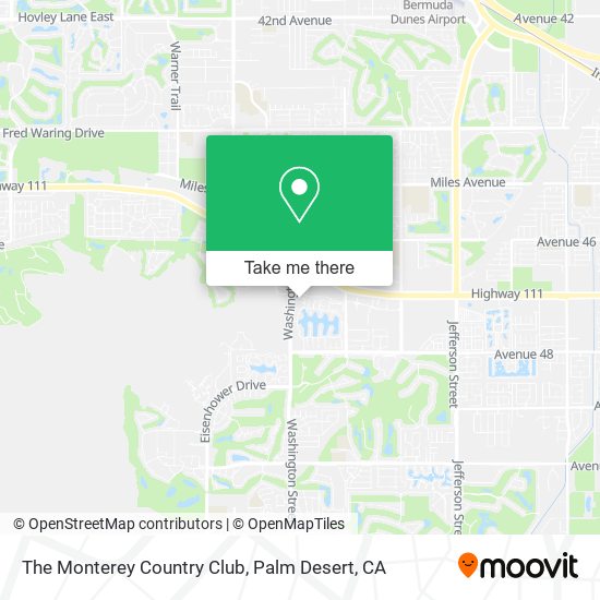 Mapa de The Monterey Country Club