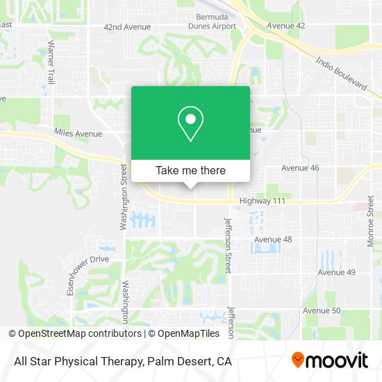 Mapa de All Star Physical Therapy