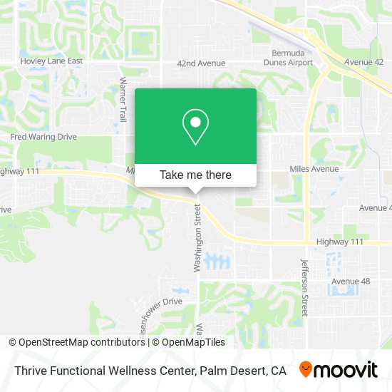 Mapa de Thrive Functional Wellness Center