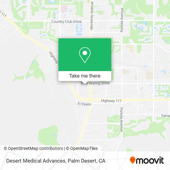 Desert Medical Advances map