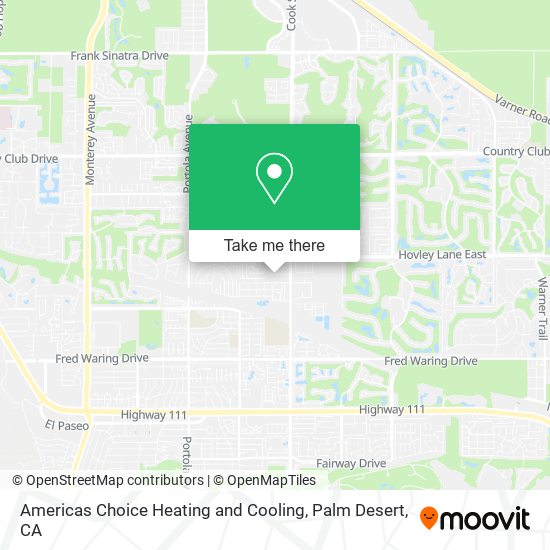 Americas Choice Heating and Cooling map