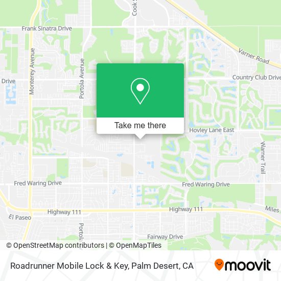 Mapa de Roadrunner Mobile Lock & Key