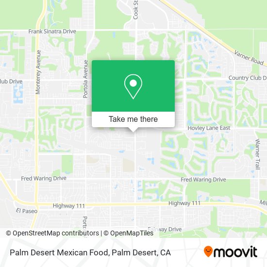 Palm Desert Mexican Food map