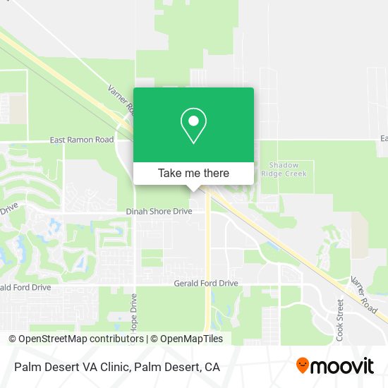 Palm Desert VA Clinic map