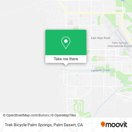 Trek Bicycle Palm Springs map