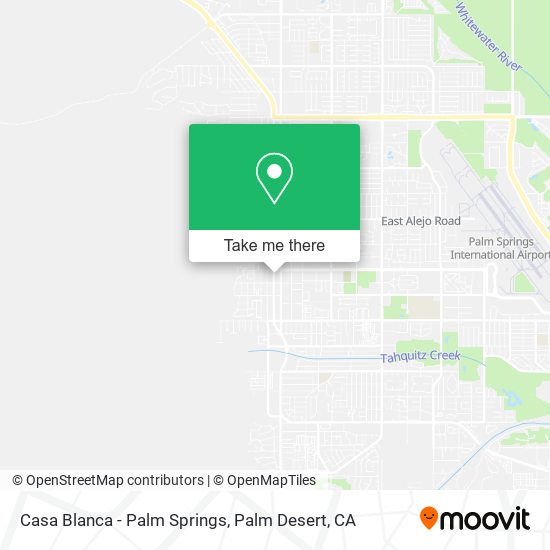 Casa Blanca - Palm Springs map