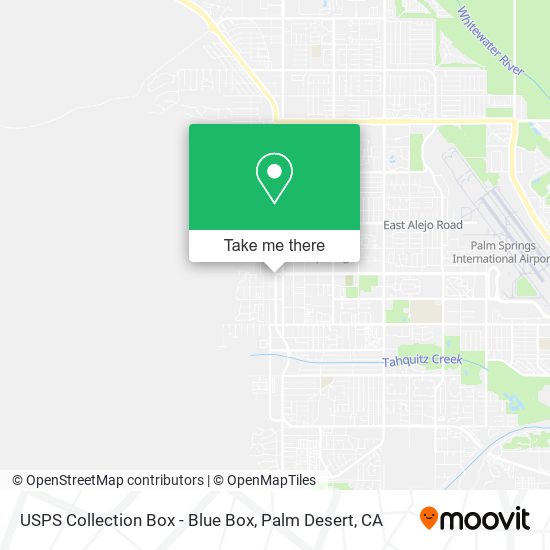 Mapa de USPS Collection Box - Blue Box