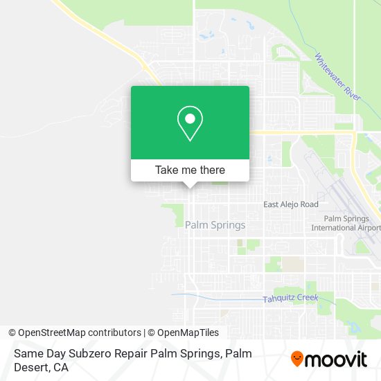 Same Day Subzero Repair Palm Springs map