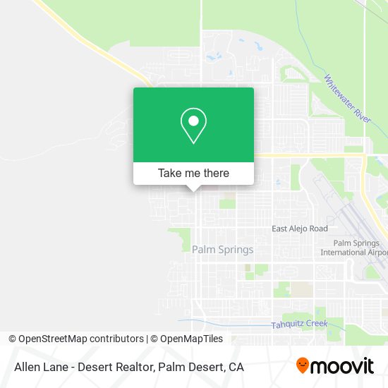 Allen Lane - Desert Realtor map