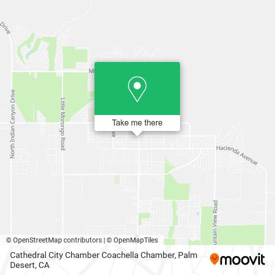 Cathedral City Chamber Coachella Chamber map