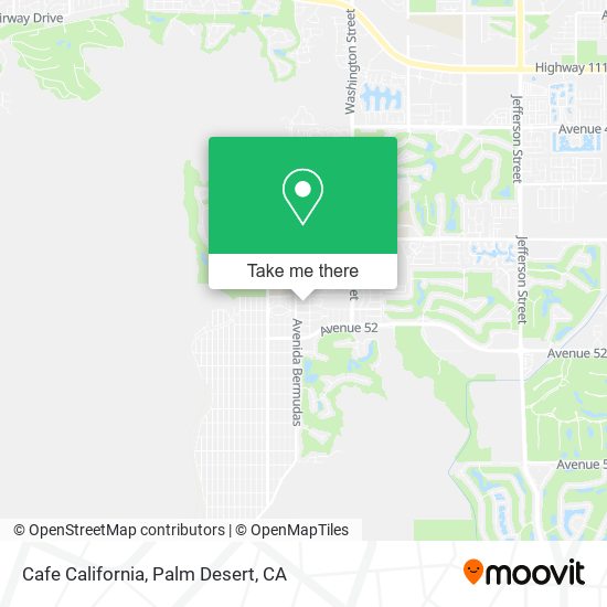 Cafe California map