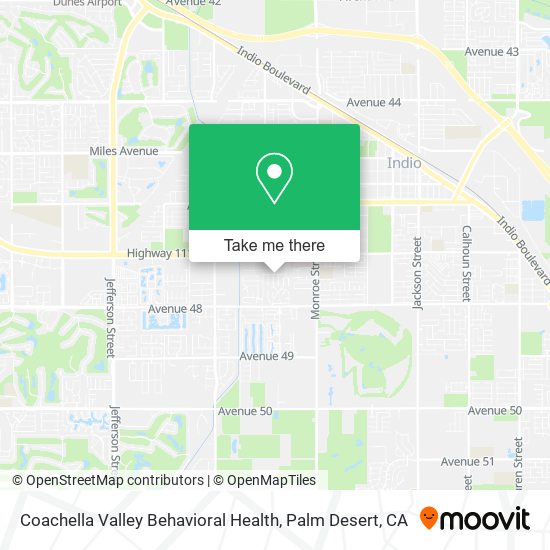 Coachella Valley Behavioral Health map