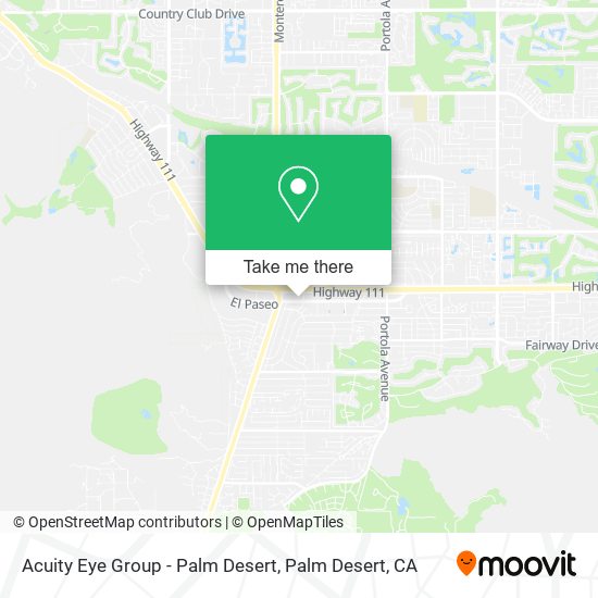Acuity Eye Group - Palm Desert map