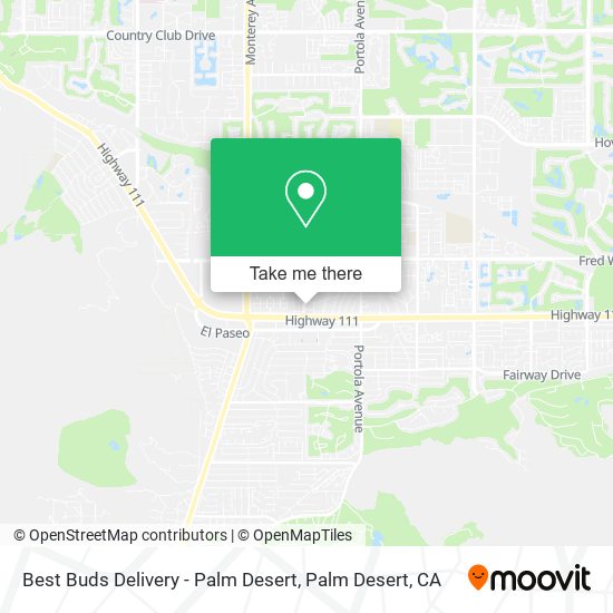 Best Buds Delivery - Palm Desert map