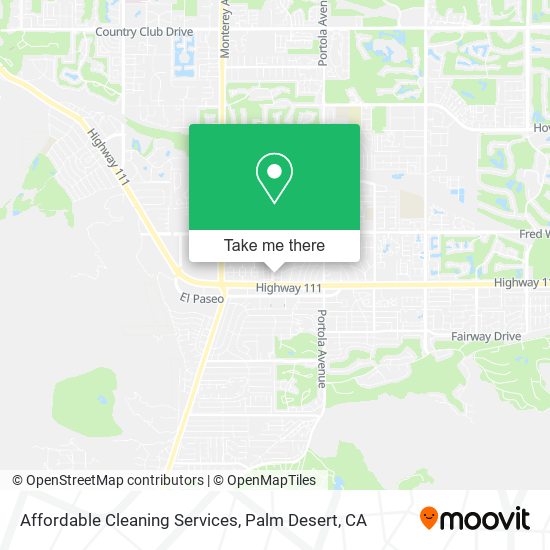 Affordable Cleaning Services map