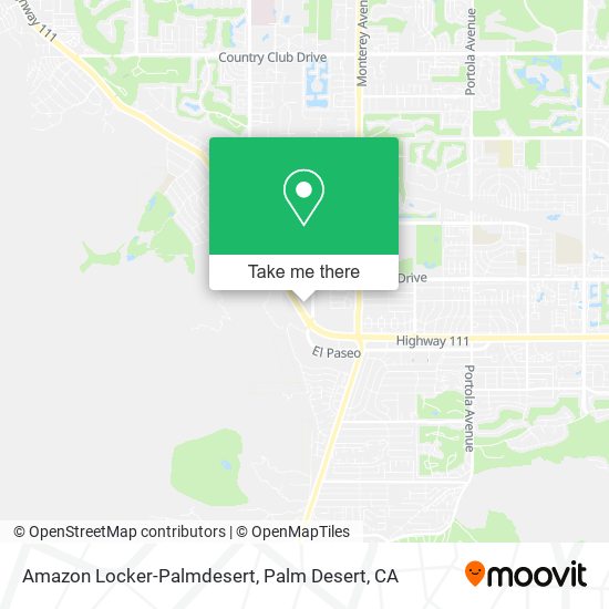 Amazon Locker-Palmdesert map