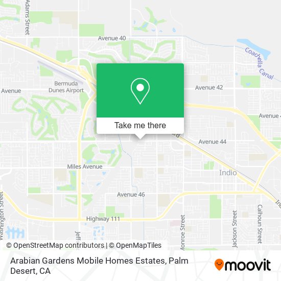 Mapa de Arabian Gardens Mobile Homes Estates