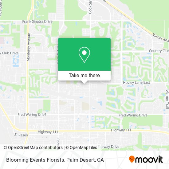 Blooming Events Florists map