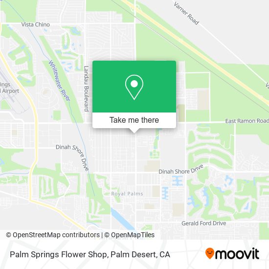 Palm Springs Flower Shop map