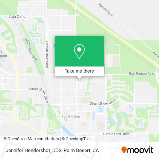 Jennifer Hendershot, DDS map