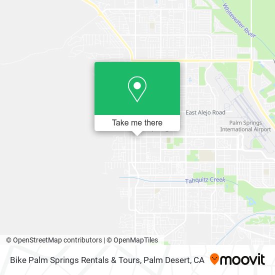 Bike Palm Springs Rentals & Tours map