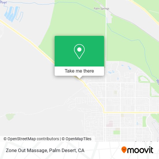 Zone Out Massage map